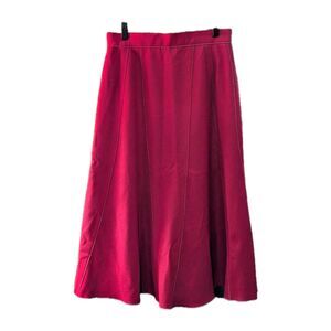 Harve Bernard Women's 6/8 Wool Blend Red Lined Skirt Party Event Business Church